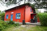 Aussenansicht mit Terrasse - Ferienwohnung im Landmannsheim - Top-Hundeurlaub