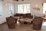 Wohnzimmer - Ferienwohnung Ole Hof Risum-Lindholm - Top-Hundeurlaub
