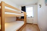 zweites Schlafzimmer mit Etagenbett - Wohnung 019 - Top-Hundeurlaub