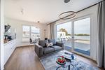 Sonniger Essbereich mit Ausblick - so kann der Tag beginnen - Villa Schlossblick - Appartement Bellevue - Top-Hundeurlaub