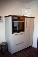 Küche / Küchenzeile - Ferienwohnung Vadders Hof Risum-Lindholm - Top-Hundeurlaub