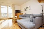 Wohnzimmer - FeWo 06:  Balkon, Meerblick - Top-Hundeurlaub
