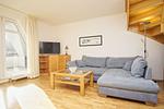 Wohnzimmer - FeWo 06:  Balkon, Meerblick - Top-Hundeurlaub