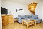 Wohnzimmer - FeWo 06:  Balkon, Meerblick - Top-Hundeurlaub