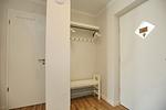Flur mit Garderobe - Reethaus 15b - Top-Hundeurlaub