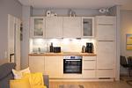 Küchenzeile mit Backofen und Spülmaschine - Wohnung 06 - Top-Hundeurlaub