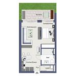 Grundriss - Wohnung 01 - Top-Hundeurlaub