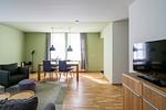 Helles Wohnzimmer mit modernem Flair - Haus am Schilf - Wohnung 5 - Top-Hundeurlaub