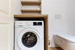 Badezimmer mit Waschmaschine und modernem Design - Hoop - Top-Hundeurlaub