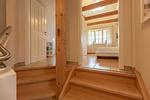 Eingang zum Schlafzimmer mit Holzdecken. - Künstlerhaus Rosenthal 02 - Top-Hundeurlaub