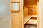 Innenansicht einer Holzsauna - Strandhaus Claassen 10 - Top-Hundeurlaub