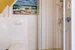 Badezimmer mit Dusche und Wandleinwand - Muschel 4 - Top-Hundeurlaub