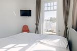 Helles Schlafzimmer mit Terrasse - Strandläufer 03 - Top-Hundeurlaub