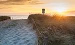 Weg zum Strand bei Sonnenuntergang - Haus Seefeuer 03 - Top-Hundeurlaub