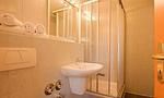 Modernes Badezimmer mit Dusche und Waschbecken - Am Paetowhof 3.4 - Top-Hundeurlaub