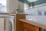 Badezimmer mit Waschmaschine und Stauraum - Boddenzauber 01 - Top-Hundeurlaub