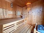 Moderne Sauna mit Holzbank und Temperaturanzeigen - Wieckend - Top-Hundeurlaub