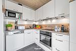 Küche / Küchenzeile - Ferienhaus Pfefferminza Kronsgaard - Top-Hundeurlaub