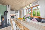 Wohnzimmer - Ferienhaus Pfefferminza Kronsgaard - Top-Hundeurlaub