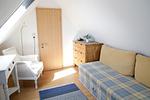 Schlafzimmer - FeWo2: Balkon, Meerblick - Top-Hundeurlaub