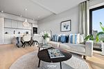 Wohnzimmer - Harbourview Suite List auf Sylt - Top-Hundeurlaub