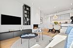 Wohnzimmer - Marina Suite List auf Sylt - Top-Hundeurlaub