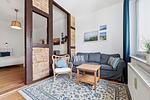 Wohnzimmer - Villa zur See, Whg. Piroge - Top-Hundeurlaub