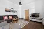 Wohnzimmer - Villa zur See, Whg. Kutter - Top-Hundeurlaub
