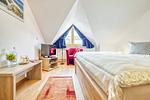 Schlafzimmer mit Doppelbett - Reihenhaus 6a - Möwe - Top-Hundeurlaub