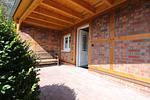 Fassade / Eingang - Haus Heckenrose Whg. 4 Gartenhaus - Top-Hundeurlaub
