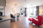 Wohnzimmer - Apartment 1.4 - Top-Hundeurlaub