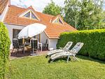 Blick auf die Terrasse - Reihenhaus 5b - Seehund - Top-Hundeurlaub