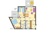 Grundriss - Wohnung 1.1 - Seestern - Top-Hundeurlaub