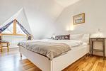 Schlafzimmer mit Doppelbett - Reihenhaus 7a - Otter - Top-Hundeurlaub