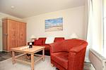 Wohnzimmer - Haus Muschel App 477 - Top-Hundeurlaub