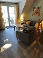 Wohnzimmer - Haus Kranich App 422 - Top-Hundeurlaub