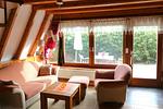 Gartenblick - Finnhütte Fischlandkoje - Top-Hundeurlaub
