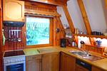 Küche / Küchenzeile - Finnhütte Fischlandkoje - Top-Hundeurlaub
