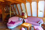 Wohnzimmer - Finnhütte Fischlandkoje - Top-Hundeurlaub