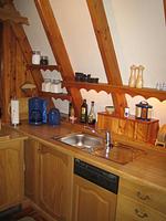 Küche / Küchenzeile - Finnhütte Fischlandkoje - Top-Hundeurlaub