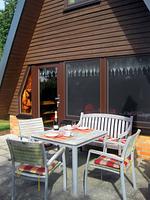 Terrasse - Finnhütte Fischlandkoje - Top-Hundeurlaub