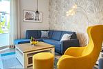 Wohnzimmer - FeWo Muschelsucher - Top-Hundeurlaub
