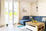 Wohnzimmer - FeWo Muschelsucher - Top-Hundeurlaub