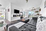 Wohnzimmer - Ferienwohnung Idefix Olpenitz - Top-Hundeurlaub