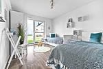 Schlafzimmer - Ferienwohnung Idefix Olpenitz - Top-Hundeurlaub