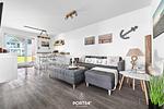 Wohnzimmer - Ferienwohnung Idefix Olpenitz - Top-Hundeurlaub