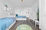 Schlafzimmer - Ferienwohnung Idefix Olpenitz - Top-Hundeurlaub