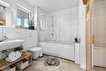 Badezimmer - Ferienwohnung Idefix Olpenitz - Top-Hundeurlaub