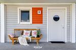 Fassade / Eingang - Ferienwohnung Idefix Olpenitz - Top-Hundeurlaub