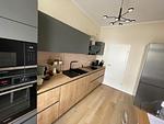 Küche / Küchenzeile - OSTSEEKRABBE Premium Ferienwohnung familienfreundlich, zentral - Top-Hundeurlaub